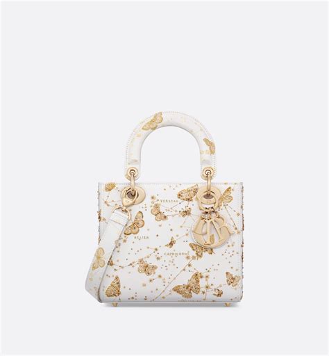 lady dior white small bag replica